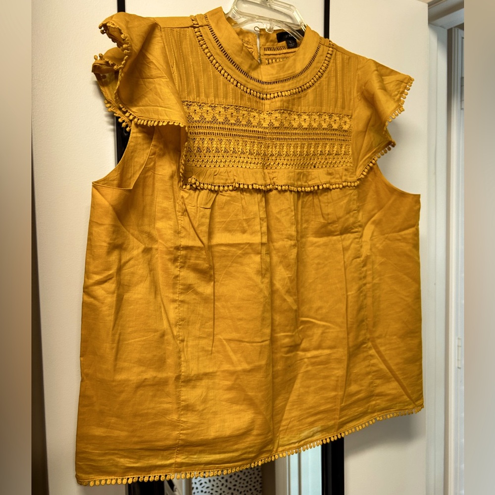 JCREW sleeveless mockneck top